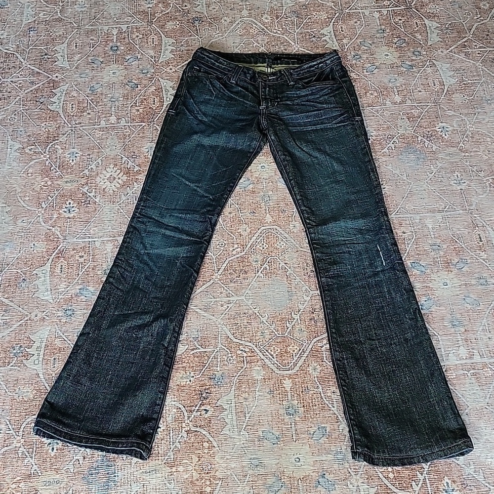 People's Liberation Tanya Low Rise Boot Cut Jeans Made In USA - Picture 2 of 9